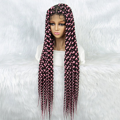 KIMA Colorful Braided Wig | Full Lace | Butterfly Locs & Dreadlocks Options