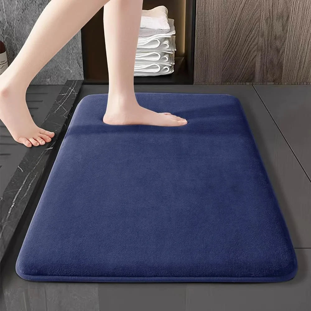Super absorbent floor mat, anti slip coral velvet door mat