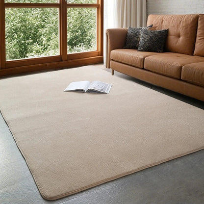 VIKAMA Modern Coral Velvet Carpet Soft Non-Slip Living Room Bedroom Carpet.