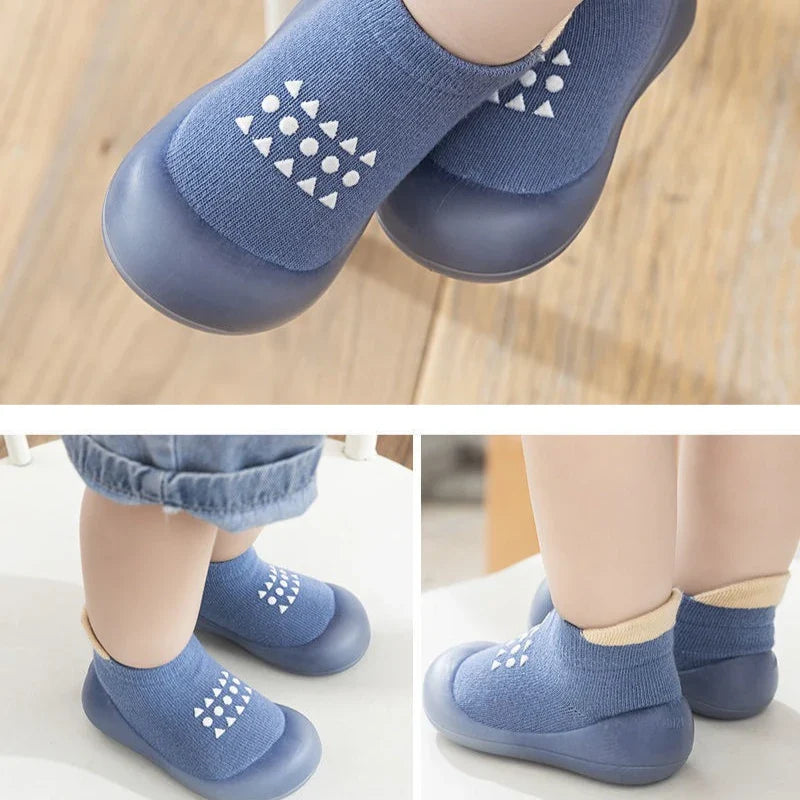 Summer New Combed Cotton Anti slip and Breathable Children Soft Sole Shoes.