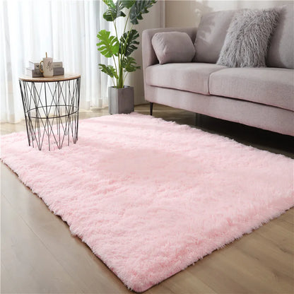 VIKAMA Tie-dyed Fluffy Carpets For Living Room Decor.