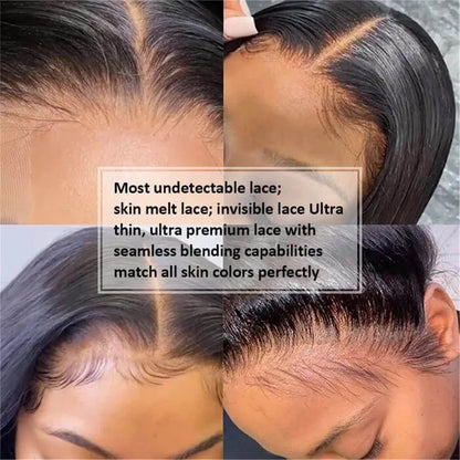 HD Lace Front Human Hair Wigs Straight  For Women