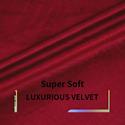 1pc Burgundy Red Velvet Curtains 84 inches Long Luxury Room Darkening.