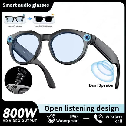 8K HD AI Smart Glasses, Chat GPT 800MP Camera, Bluetooth, Call AI Translation ,Voice Assistant Control ,Sunglasses Women Men 2026.