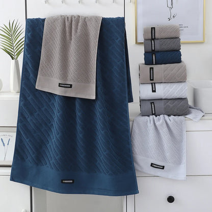 5-Pack Cotton Towel Set, Highly Absorbent, Skin-Friendly  Bathroom, Face Washing, Bathing and Traveling