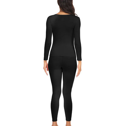 2 pack Women Thermal Underwear Long Johns Fleece Lined  Top Bottom﻿