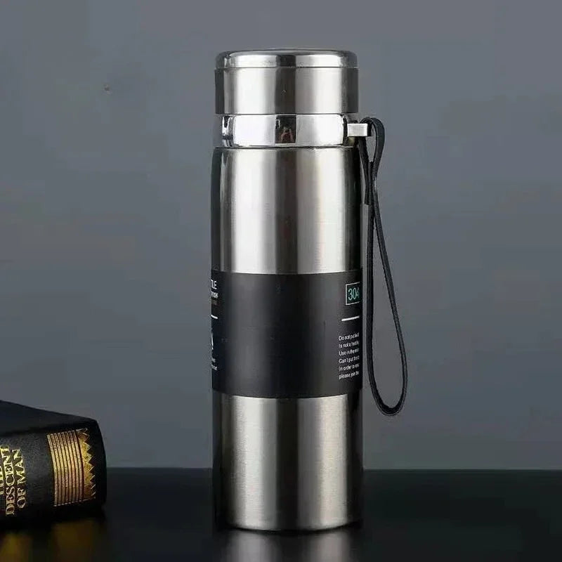 800ml Thermal Water Bottle Thermos Vacuum Flask, Double Stainless Steel Coffee, Tea Insulated Cup Leakage-proof.