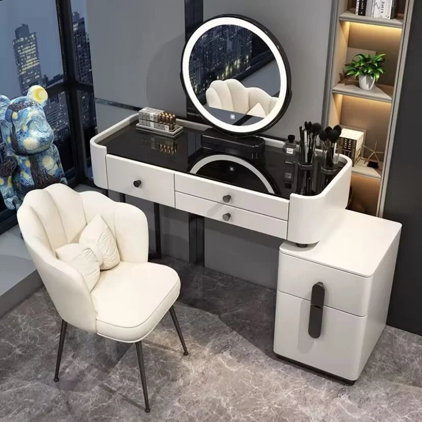 Bedroom Desk Dressing Table Chair Mirror Drawers
