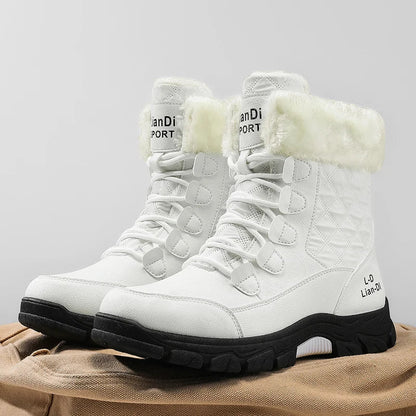 Men's Outdoor, Velvet Snow Boots Waterproof  Cold Proof Long Boots