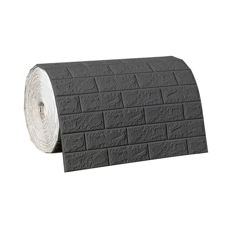3D Self-Adhesive Wallpaper, 70cm*1/5/10m , Waterproof Brick Wall,  Living Room, Bedroom, Children's Room Home Decor