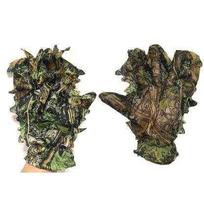 Breathable Camouflage Hunting Suit for Men Woman Hooded  Leafy Design