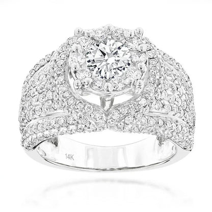 Hip Hop Style Trendy Men Rings, Iced Out Bling Cubic Zirconia Geometry Ring.