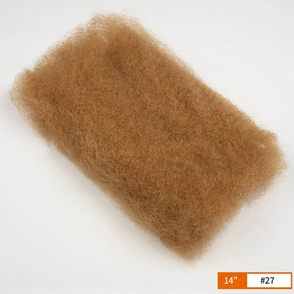 Brazilian Remy Afro Kinky Curly Bulk Hair | 50g/Pack | Dreadlock & Braid Extensions | Natural Look