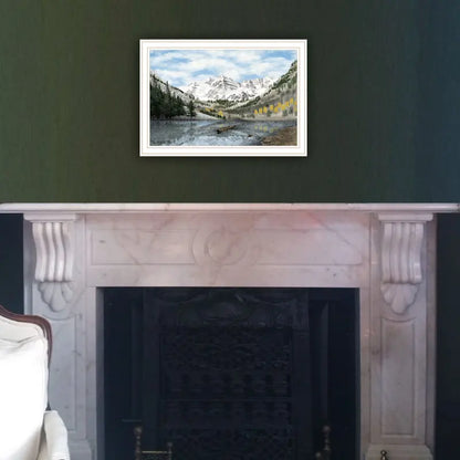 White Framed Wall Art for Living Room Bedroom Wall