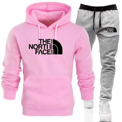 2025 Autumn/Winter Hoodie Set - Fashionable Trendy Print Style.