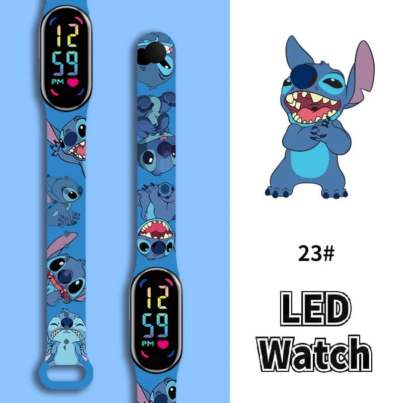 Stitch Children Watches Girls Waterproof Sport ,Touch Screen Watch Digital Clock Bracelet Gifts.