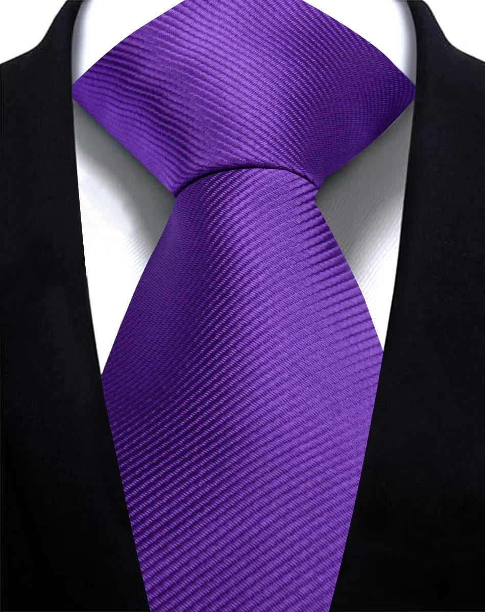 Solid Tie 7.5cm Necktie For Men Fashion, Wedding  Slim Blue Gray.