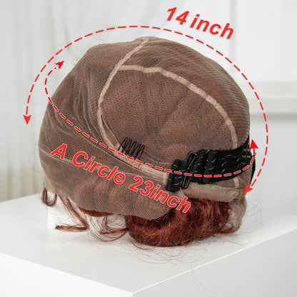 Ginger Full Lace Handmade Bantu & Dreadlock Braided Wig with Baby Hair | Synthetic Braided Wig for Black Women