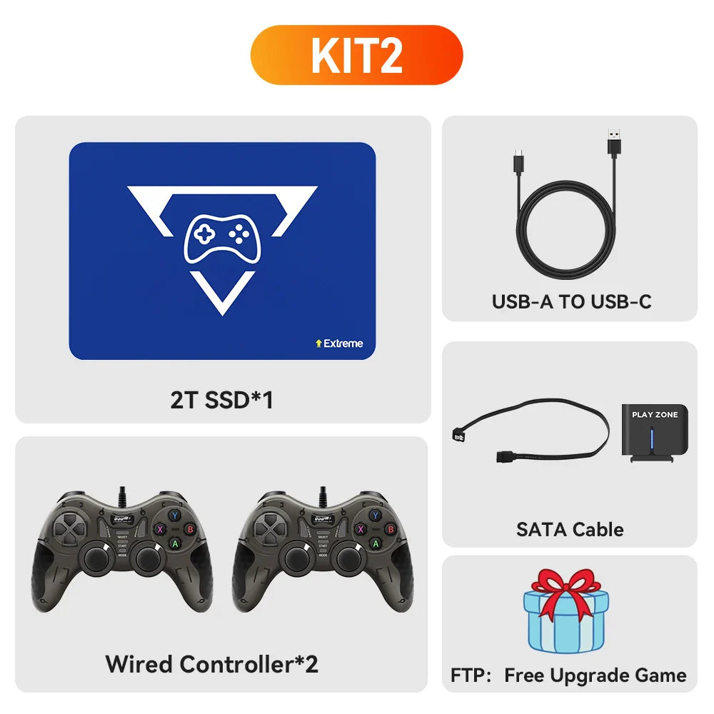 Play Zone 2T Retro Gaming SSD Console, 20441 Games for Switch/PS5/Xbox/PS4/PS3/PS2/DC/WII Emulator for Windows PC/Laptop/Hand Held.