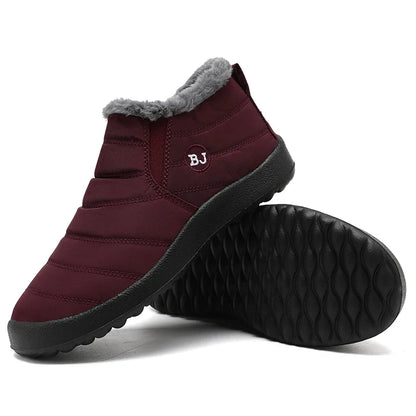Women Boots with Plush Platform, Waterproof Fashionable Boots for Women.
