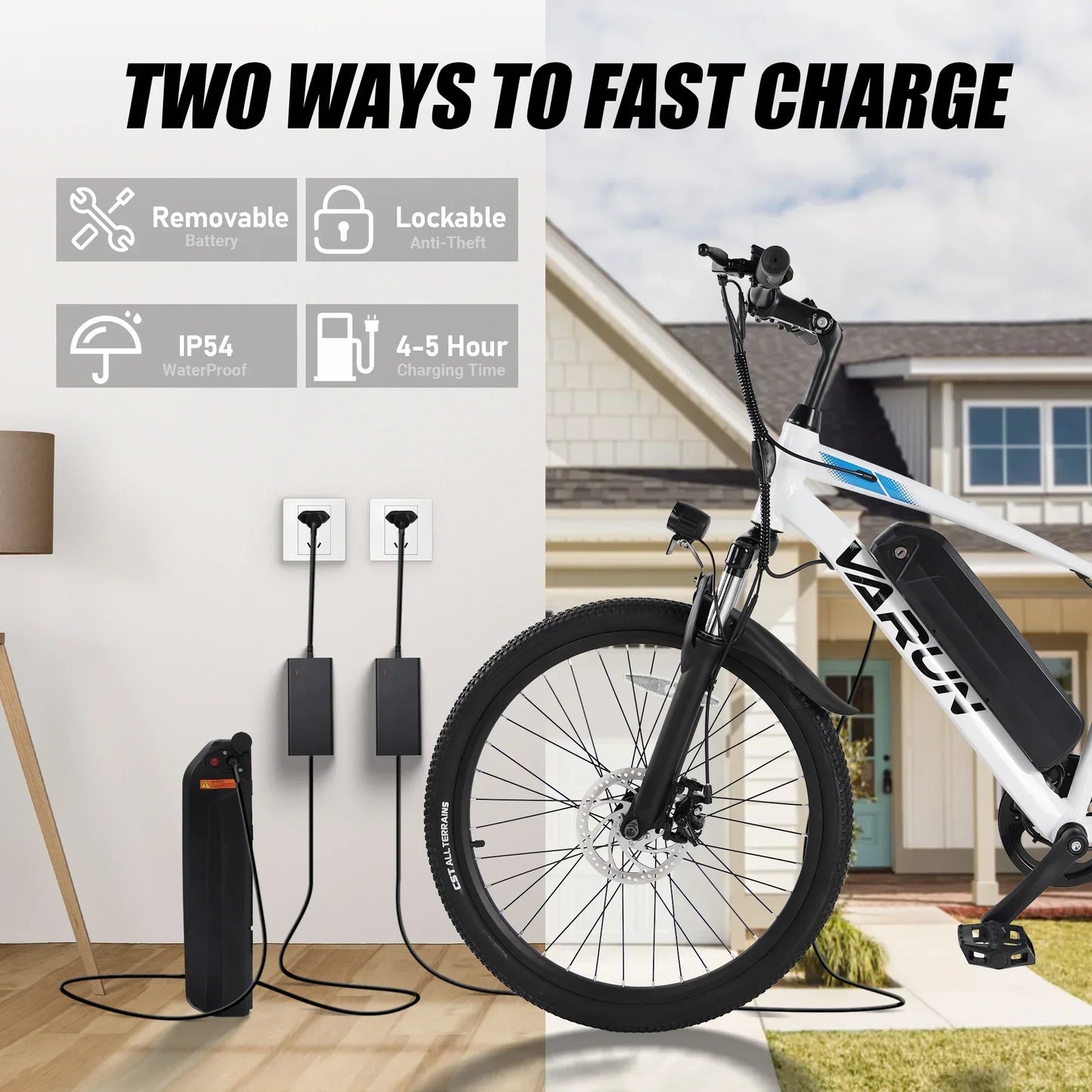 M24-1 E-Bike For Adults, 36V 7.8Ah Battery Mountain Bike, 250W Motor 24 Inch Tires.