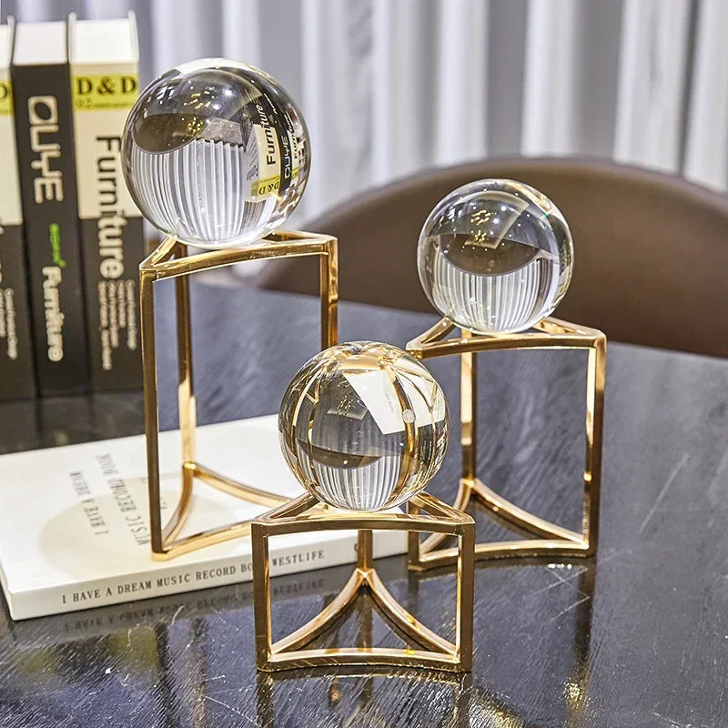 Crystal Ball Decoration  Living Room Wine Cabinet  Decoration