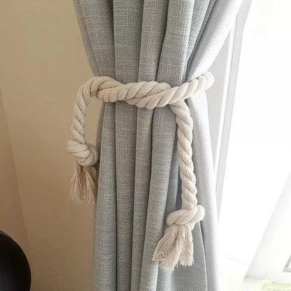 2 PCS 1Set Modern Pure Curtain Tie Back Decorative Curtain Hold Back Rope.