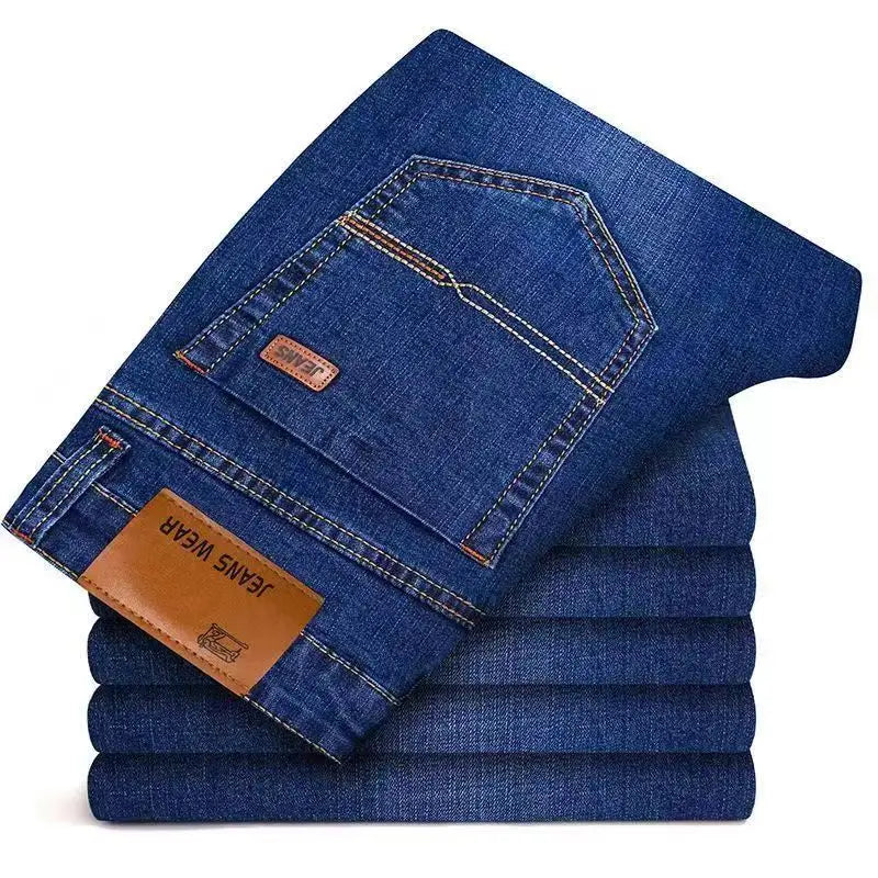 Men's Soft Straight Denim Pants 2025 Autumn Classic