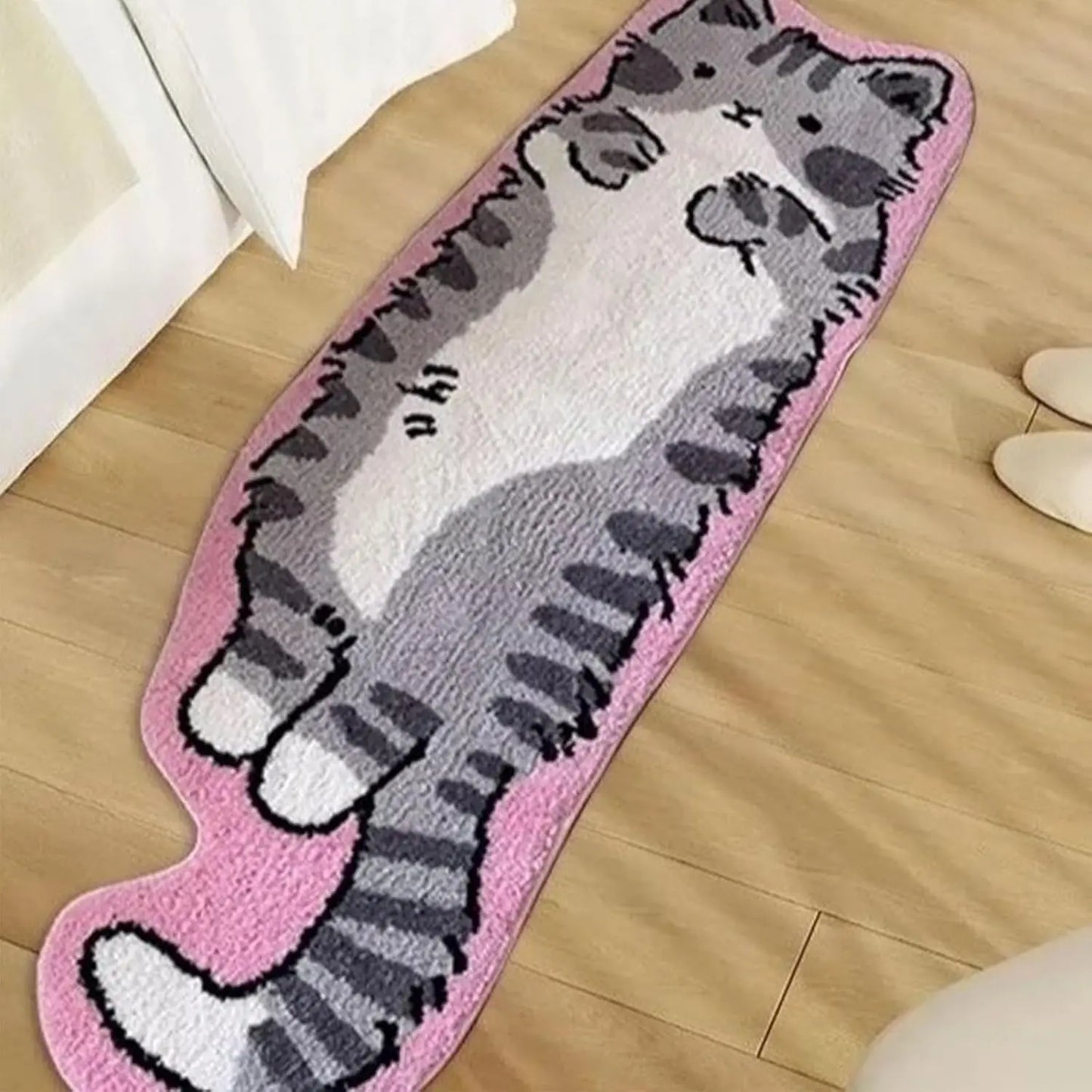 VIKAMA Cartoon Cat Patterned Carpet Home Decor Non-Slip And Dirt-Proof.
