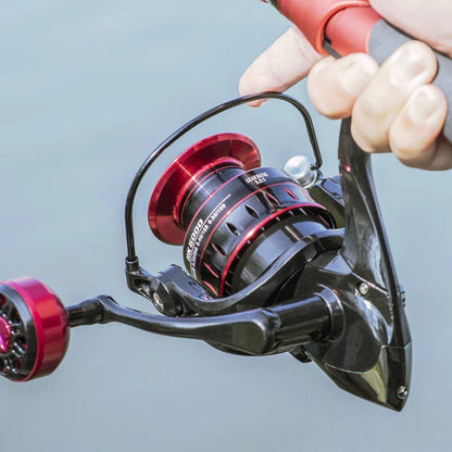 LINNHUE Fishing Reel 1000-7000 Spinning Reel, Metal EVA Ball Grip Metal Spool Fishing Reel.