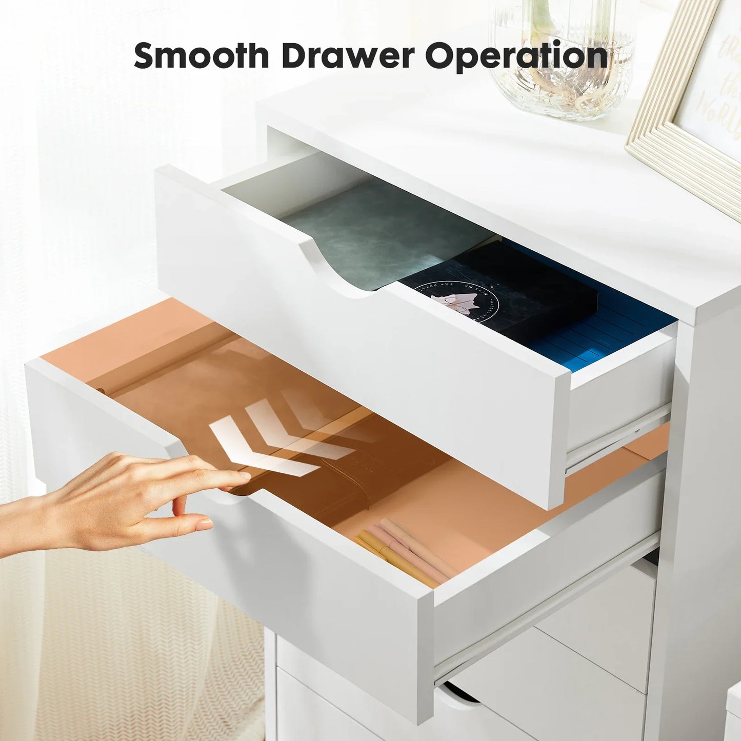 7 Drawer Chest Dressers Nightstand Storage Cabinet.
