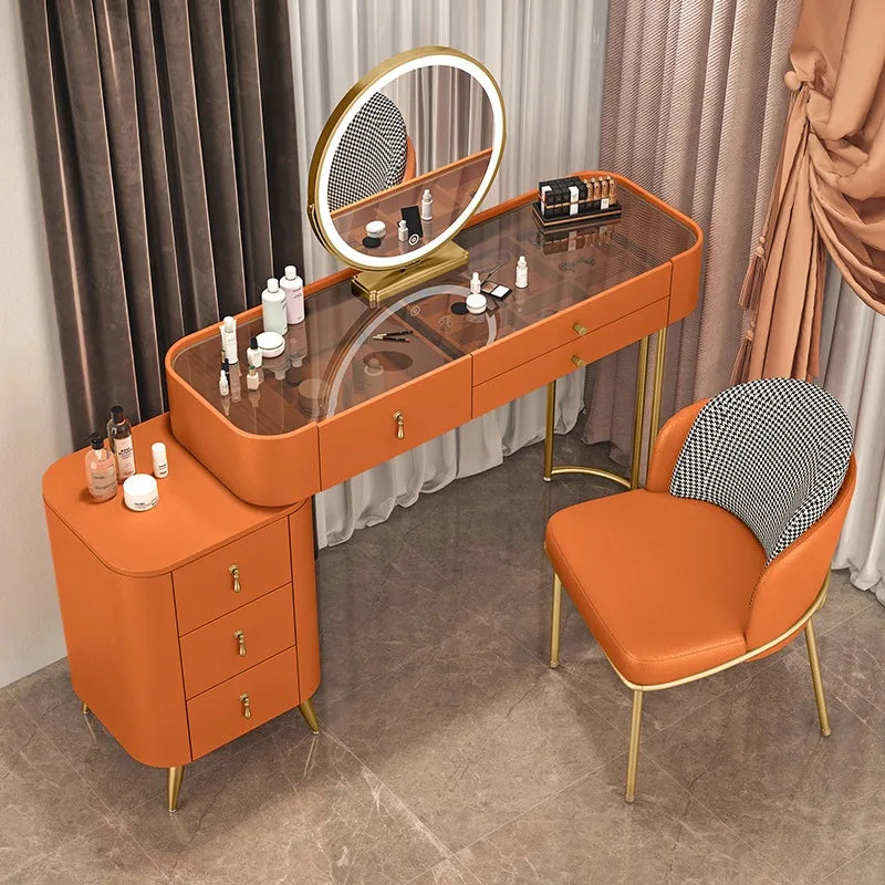 Bedroom Desk Dressing Table Chair Mirror Drawers