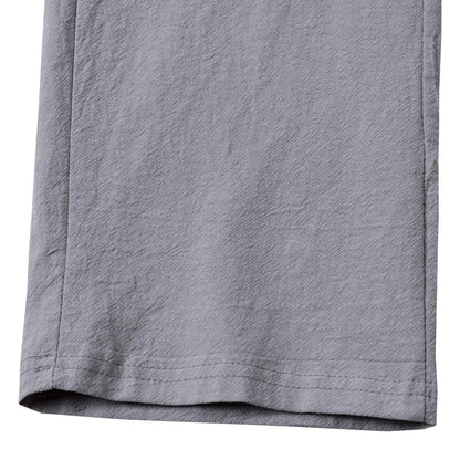 American Men Cotton And Linen Trousers, Multi-pocket Work Pants Loose Sportswear And Casual Trousers.