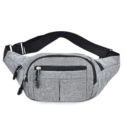 Men's Breast Package Waterproof  Sports Bag  Crossbody Banana Bag