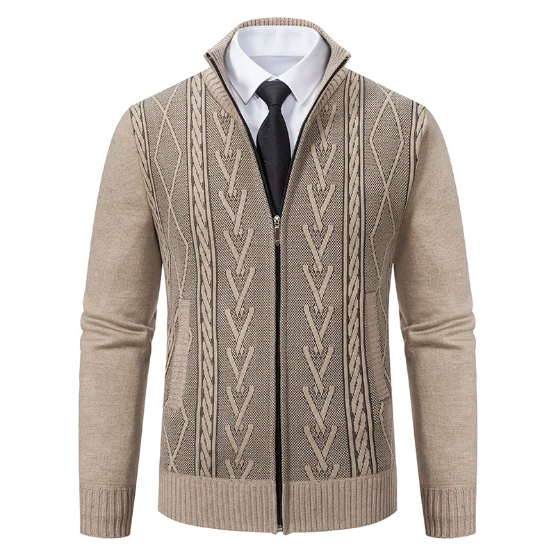 2023 autumn and winter new cashmere padded warm casual knitted sweater.