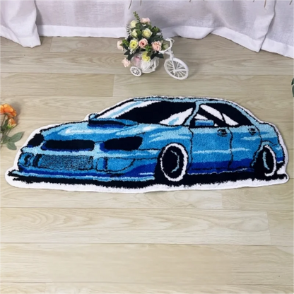 VIKAMA Racing Car Carpet - Soft And Comfortable For Skin Contact, Suitable For Living Room, Bedroom And Bedside Area.