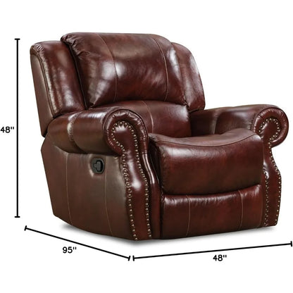 Cambridge Telluride 3 Piece Indoor Furniture Set, Deep Seating Double Reclining Sofa, Console Loveseat, and Rocker Recliner.