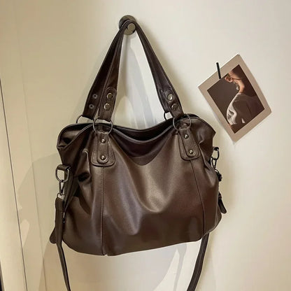 Soft Interior Compartment Shoulder Bags, 2026 High Quality Contrasting Colors Bags for Women.