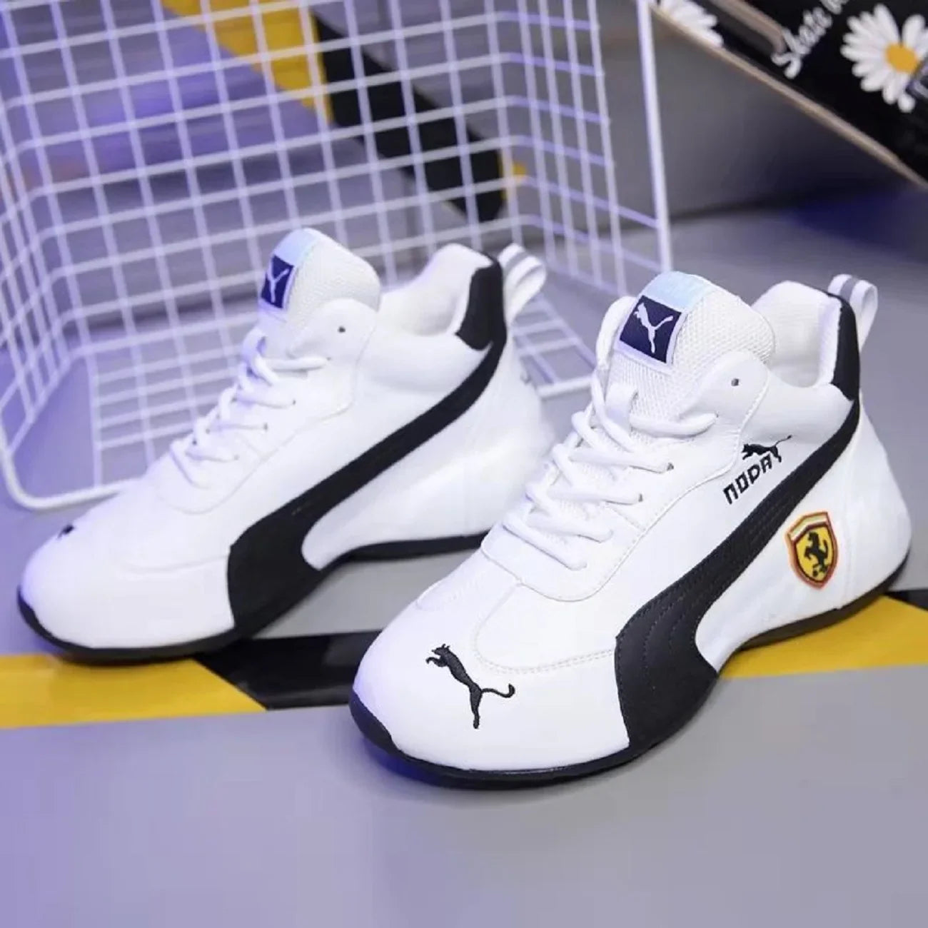 Men leather surface casual shoes; low-top sports shoes; comfortable soft sole new style.