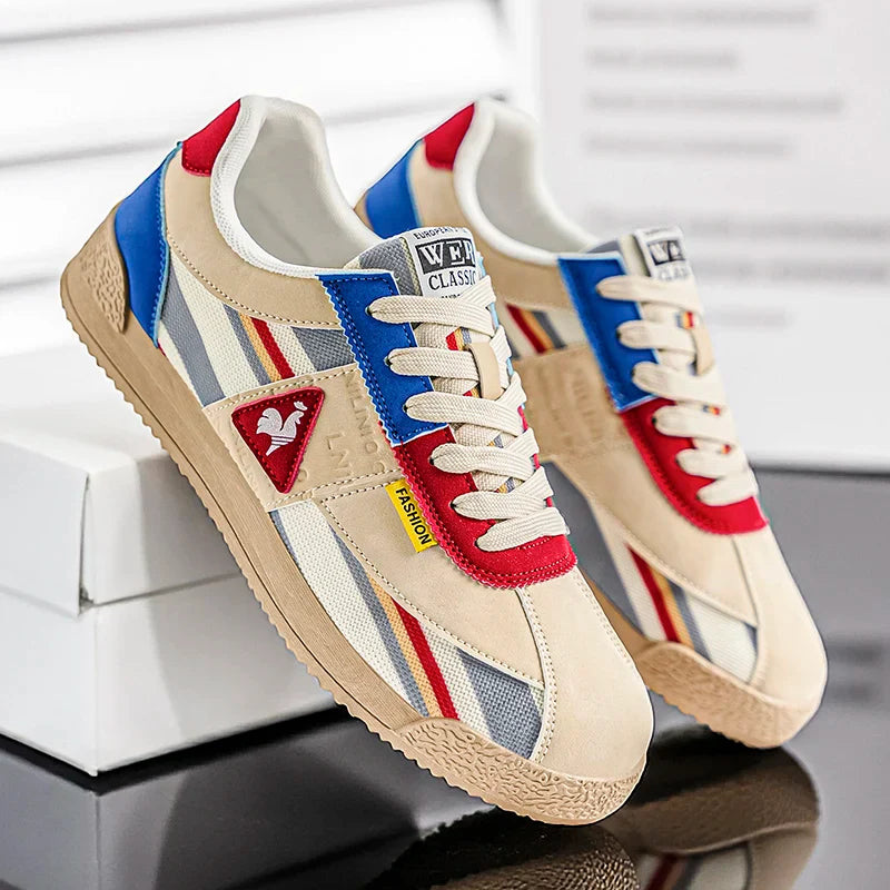 New Men Casual Shoes Fashion Sneakers Outdoor Jogging Breathable Lace-up Leisure Running Walking Comfortable Blade Loafers Brand
