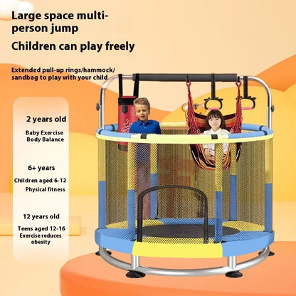 Children's Indoor Trampoline Home Use Jumping Bed 3-10 Years Old.