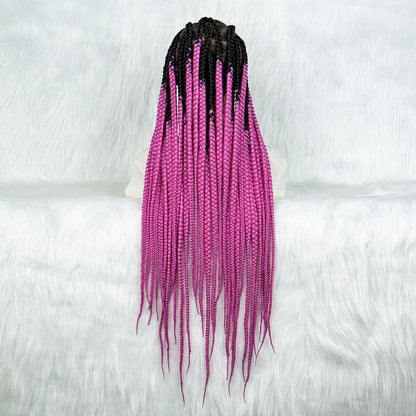 KIMA Colorful Braided Wig | Full Lace | Butterfly Locs & Dreadlocks Options