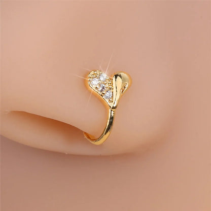 Nine Pieces Of Piercing-Free nose Rings, U-Shaped Nose Clips