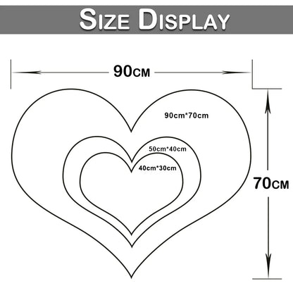 Heart Shaped Faux Fur Rug, Bedroom Fluffy Shaggy Area Rugs, Sheepskin Fuzzy Rug Carpets.