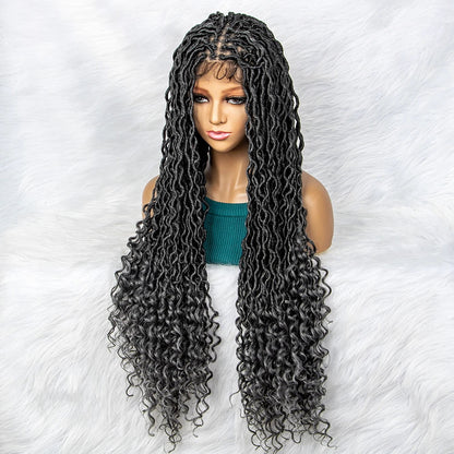 Goddess Box Braids Wig | Curly Ends | Full Lace | Crochet Hair | Black Women