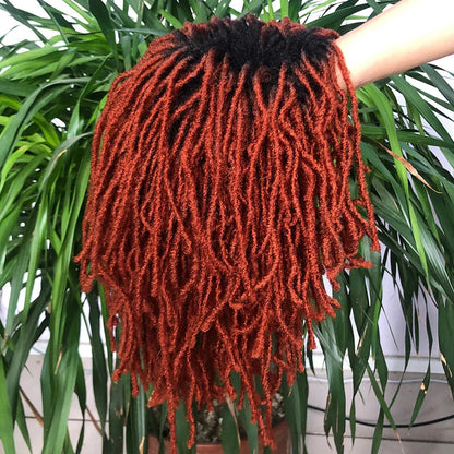 10" Ombre Dreadlock Wig | Sister Locs | Faux Locs Crochet Braids | Synthetic Twist Hair