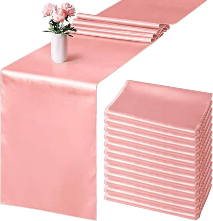 2-10PCS Satin Table Runner 30x275cm For Wedding, Party Events, Decoration, Birthday Parties ,Banquets, Decor, Graduations ,Engagements.