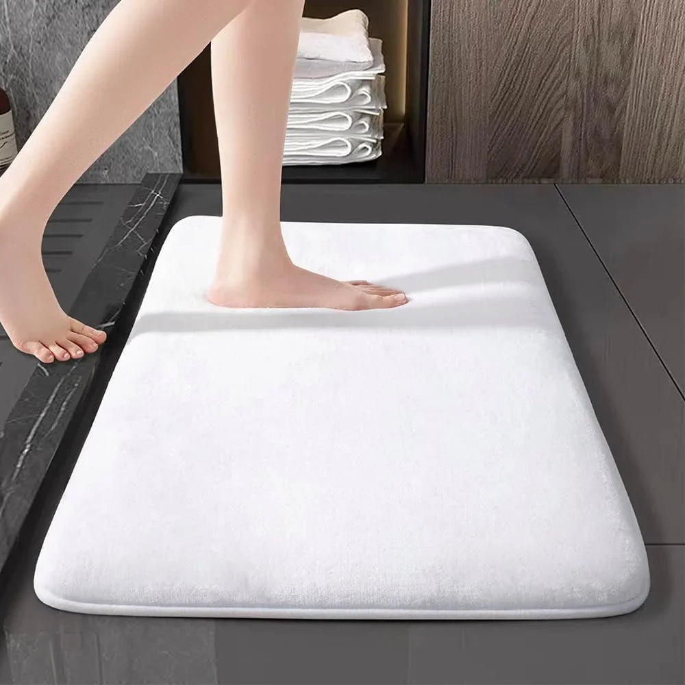 Super absorbent floor mat, anti slip coral velvet door mat