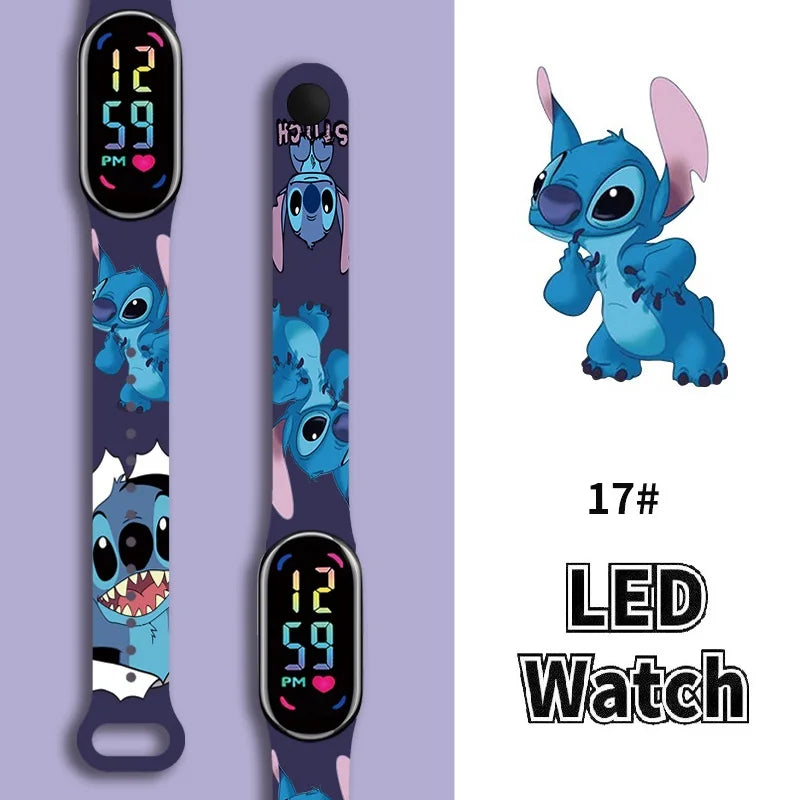 Stitch Children Watches Girls Waterproof Sport ,Touch Screen Watch Digital Clock Bracelet Gifts.