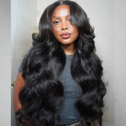 Brazilian Body Wave T-Part Lace Wig | Transparent Human Hair (Glueless, On Sale Clearance)